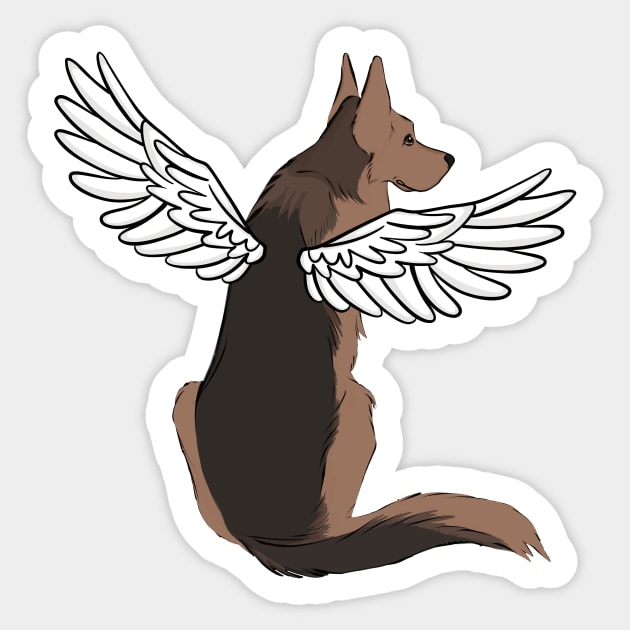 German Shepherd Guaridan Sticker by rmcbuckeye